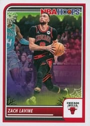 2023-24 Hoops Haunted Hoops Base Set Zach LaVine #195 card