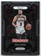 2023-24 Panini Prizm Monopoly Base Set Zach Lavine #17 card