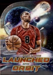 2023-24 Topps Chrome Cosmic Launched Into Orbit Zach Lavine #LIO-12 card