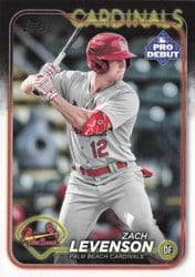2024 Topps Pro Debut Base Set Zach Levenson #PD-127 card