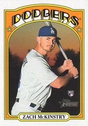 2021 Topps Heritage Base Set Zach McKinstry #686 card