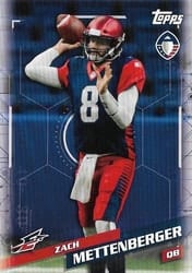 2019 Topps AAF Base Set Zach Mettenberger #96 card