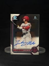 2022 Bowman Draft Chrome Autographs Zach Neto #CDA-ZN card