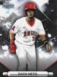 2023 Bowman Sterling Base Set Zach Neto #BSP-92 card