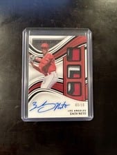 2023 Panini Immaculate Collection Prospect Triple Memorabilia Signatures Zach Neto #PTS-ZN card