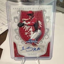 2024 Panini Crusade Apprentice Signatures Zach Neto #AS-ZNT card