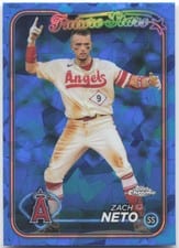 2024 Topps Chrome Sapphire Edition Base Set Zach Neto #545 card