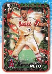 2024 Topps Holiday Base Set Zach Neto #H157 card