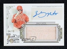 2025 Topps Allen & Ginter Autographed Relics Zach Neto #AGAR-ZN card