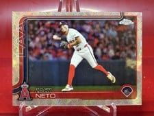 2025 Topps Chrome Logofractor Edition Base Set Zach Neto #211 card