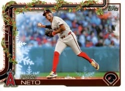 2025 Topps Holiday Base Set Zach Neto #H149 card