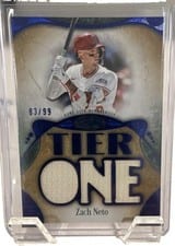 2026 Topps Tier One Tier One Relics Die-Cut Zach Neto #T1RD-ZN card