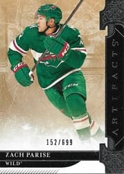 2019-20 Upper Deck Artifacts Base Set Zach Parise #123 card