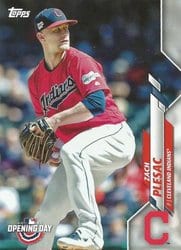 2020 Topps Opening Day Base Set Zach Plesac #92 card