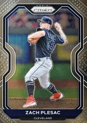 2021 Panini Prizm Base Set Zach Plesac #42 card