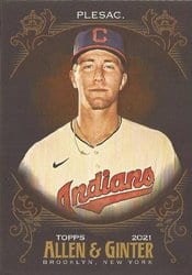 2021 Topps Allen & Ginter X Base Set Zach Plesac #326 card