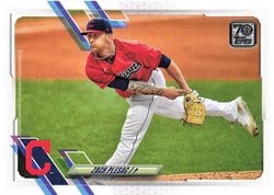 2021 Topps Base Set Zach Plesac #403 card