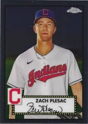 2021 Topps Chrome Platinum Anniversary Base Set Zach Plesac #256 card