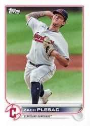2022 Topps Mini Base Set Zach Plesac #377 card