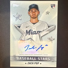2022 Topps Baseball Stars Autographs (Series 1) Zach Pop #BSA-ZP card
