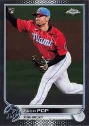 2022 Topps Chrome Base Set Zach Pop #41 card