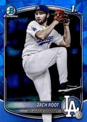 2025 Bowman Draft Sapphire Base Set Zach Root #BDC-22 card