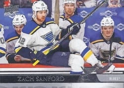 2020-21 Upper Deck Base Set Zach Sanford #156 card
