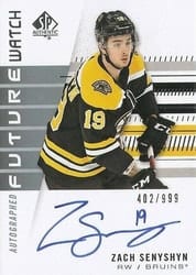 2019-20 SP Authentic Base Set Zach Senyshyn #168 card