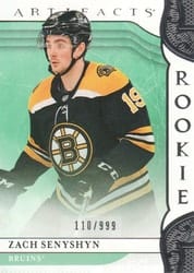 2019-20 Upper Deck Artifacts Base Set Zach Senyshyn #178 card