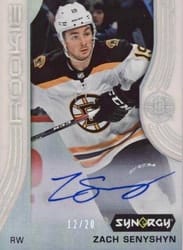 2019-20 Upper Deck Synergy Base Set Zach Senyshyn #56 card