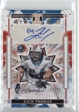2025 Panini Impeccable Stars of the Hall Autographs Zach Thomas #7 card