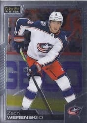 2020-21 O-Pee-Chee Platinum Base Set Zach Werenski #103 card