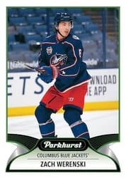 2021-22 Parkhurst Base Set Zach Werenski #34 card