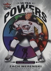 2025-26 Fleer Ultra Ultra Powers Zach Werenski #UP 4 of 25 card