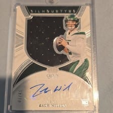 2021 Panini Chronicles Crown Royale Silhouette Autographs Zach Wilson #CRS-ZWI card