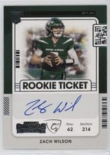 2021 Panini Contenders Zach Wilson #102 card