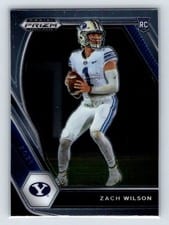 2021 Panini Prizm Draft Picks Zach Wilson #105 card
