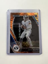 2021 Panini Prizm Draft Picks Zach Wilson #105 card