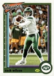 2022 Panini Classics Base Set Zach Wilson #75 card