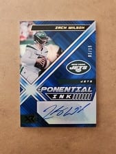 2022 Panini XR X Ponential Ink Zach Wilson #XPI-ZW card