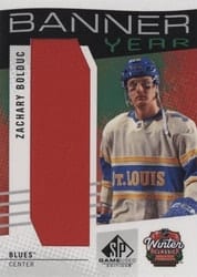 2025-26 SP Game Used 2025 Winter Classic Banner Year Relics Zachary Bolduc #BYWC-ZB card
