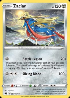 Crown Zenith Zacian #94 card