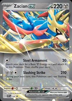 2022 Scarlet & Violet Promos Zacian ex #198 card