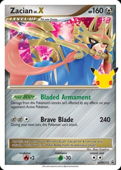 SWSH Black Star Promos Zacian LV.X #SWSH135 card