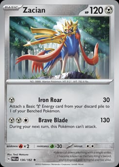 Paradox Rift Zacian #136 card