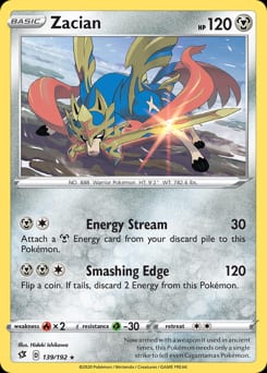 Rebel Clash Zacian #139 card