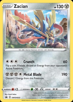 SWSH Black Star Promos Zacian #SWSH033 card