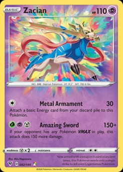 Vivid Voltage Zacian #82 card