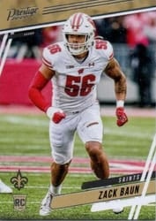 2020 Panini Prestige Base Set Zack Baun #299 card