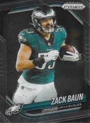 2025 Panini Prizm Base Set Zack Baun #239 card